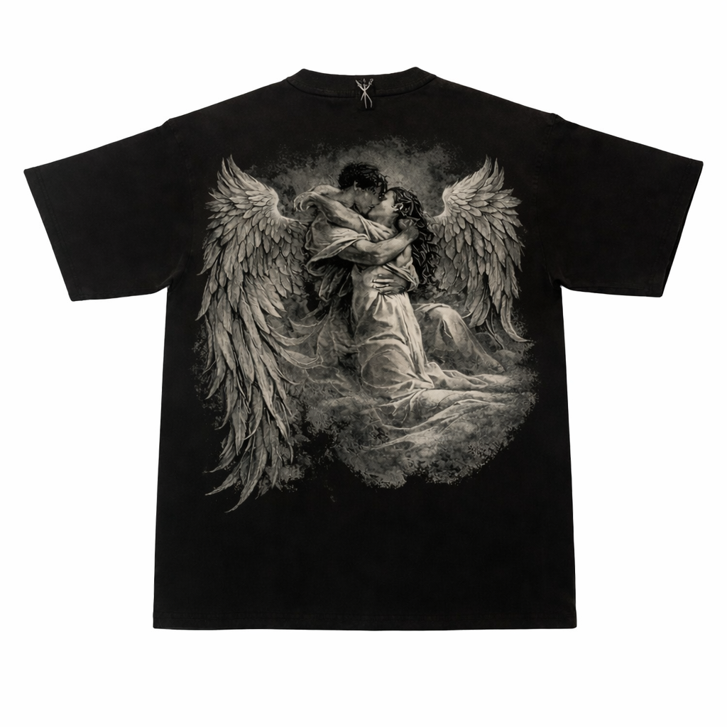 Knightfall 'falling' Seraphim Script Tee